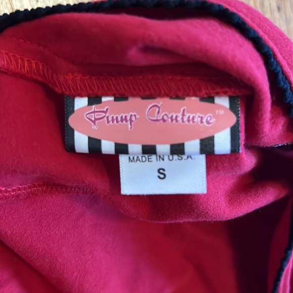 Pinup Couture Red Midi Dress - Picture 6 of 7